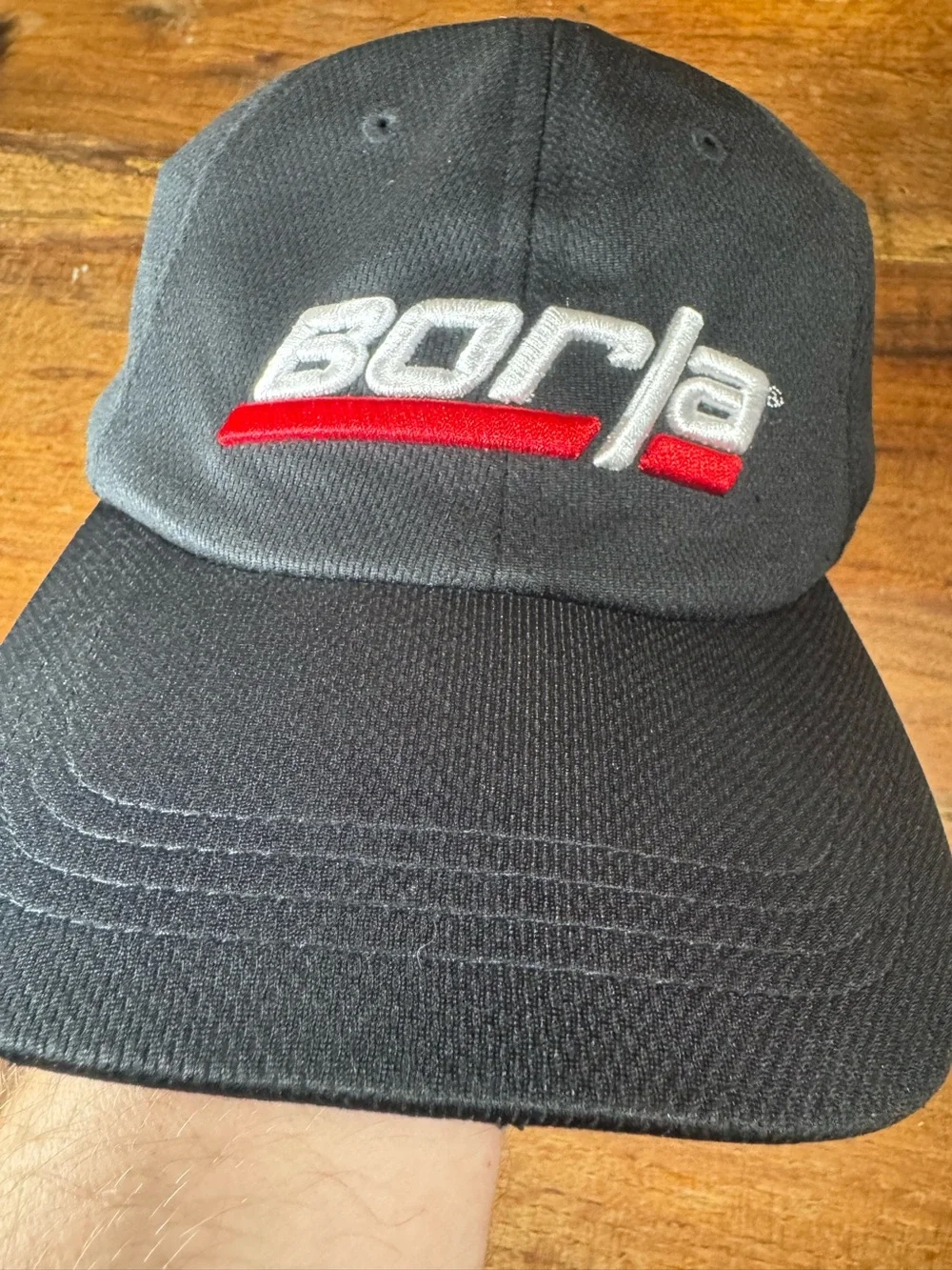 Borla Exhaust Motorsport car racing cap in black polyester